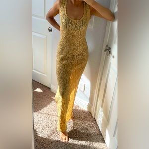 VINTAGE Victoria’s Secret Maxi Slip Dress Gold Label